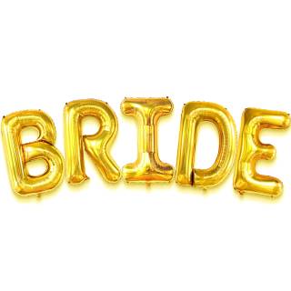 Τεράστια χρυσά μπαλόνια Bride (5 τεμ)